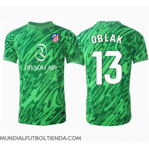 Camiseta Atletico Madrid Jan Oblak #13 Portero Segunda Equipación Replica 2024-25 mangas cortas